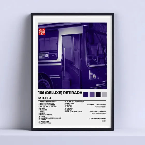 Cuadro Milo J 166 Deluxe Albumtrap 30x40cm Con Vidrio Negro